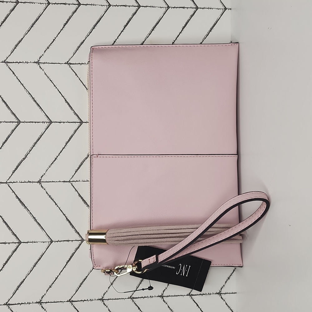 INC International Concepts Blush Pink Wristlet Clutch